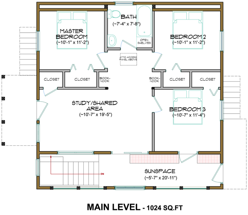 Arcadia 3236+4 - Main Level