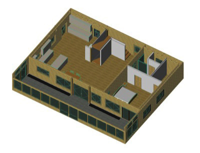 SP3848 EX - Main Level 3D